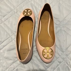 Tory Burch pink Benton ballet flats